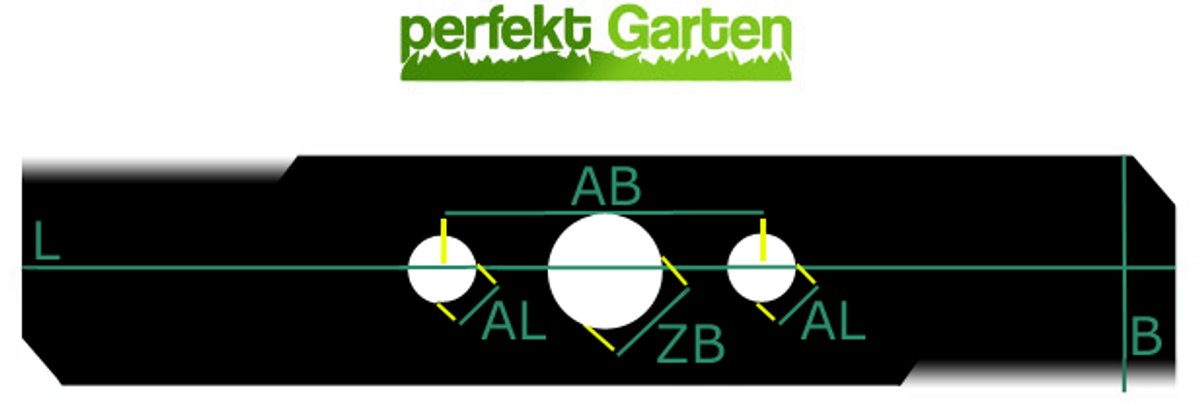 Grasmaaiermes van 42 cm voor BASIC BM 42-2 (BM42-2) – foto 5