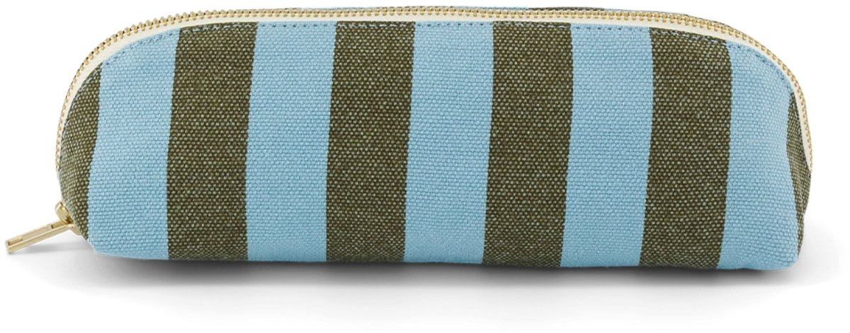 Rose in April Etui Pennenzak Groen Blauw Strepen