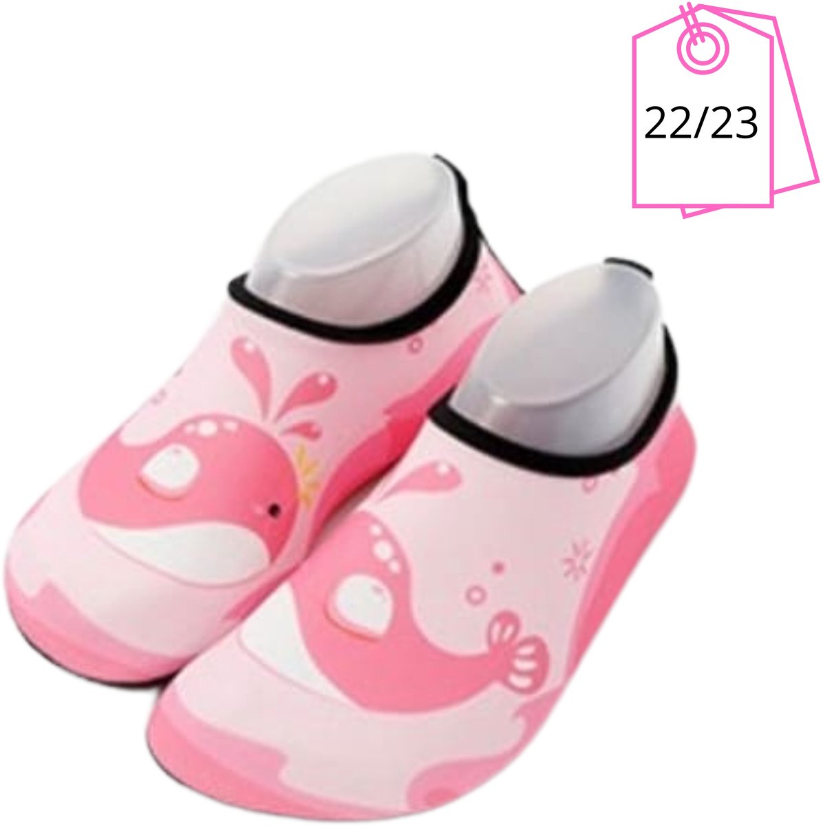 BDGoods® - Waterschoenen Kinderen - Maat - 22/23 - Roze - Extra Grip - Zwemschoenen Kind - Aquaschoenen - Meisjes & Jongens - Kinder Waterschoenen - Strandschoenen - Haaien - Kinderschoenen - Waterschoenen Dames - Waterschoenen Kind