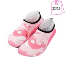 Kinder Waterschoenen Roze met Visjesprint - Maat 22/23