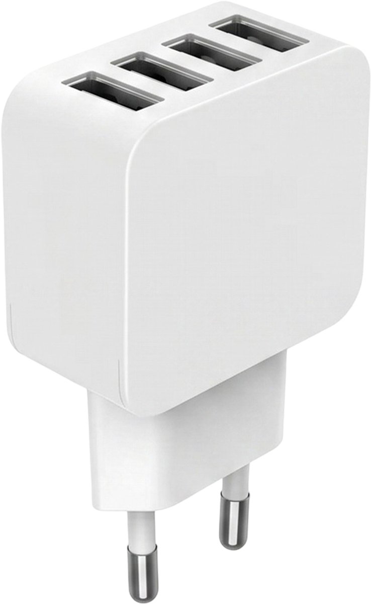 Bigben Connected BASECS5.4A4USBAW oplader voor mobiele apparatuur Smartphone, Tablet Wit AC Snel opladen Binnen
