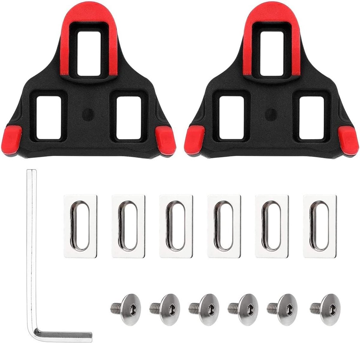 Fietsplaatjes met geheugenfunctie, antislip TPU-oppervlak, compatibel met alle pedalen, ideaal voor betere grip en prestaties