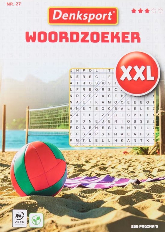 Denksport XXL Vakantieboek - Puzzelboek - Woordzoeker - Nummer 24 - 3 Sterren - Woordzoeker puzzelboek - Woordzoeker volwassenen