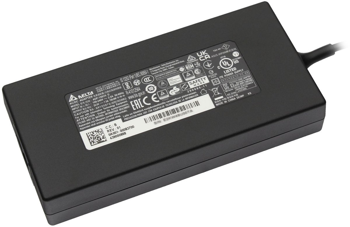 Image of Asus 0A001-00083700 oplader 150W - klein