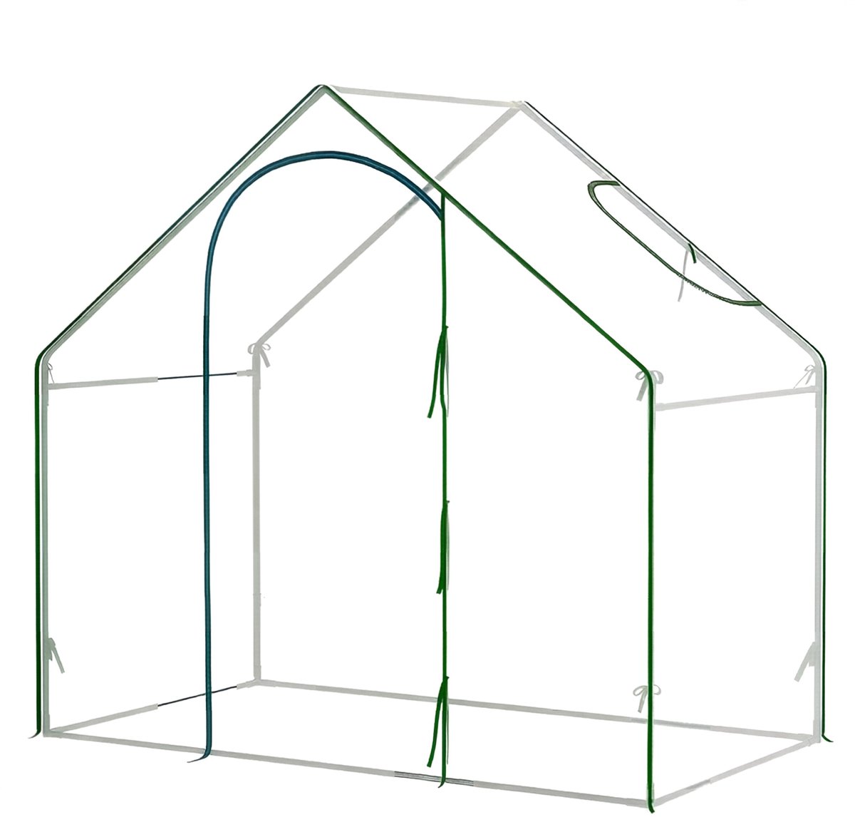 Broeikas - Foliekas - Kweekkas - Tuinkas - Kweektent - Kas - Groen - 180 x 100 x 168 cm