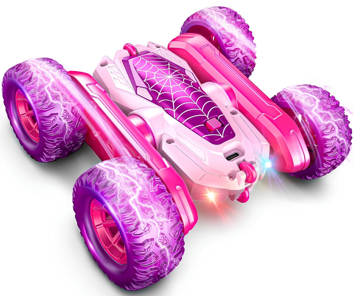 KIRA® Bestuurbare Auto - Bestuurbare Auto voor Buiten - Bestuurbare Auto voor Jongens - Roze - 12cm x 16cm x 5cm