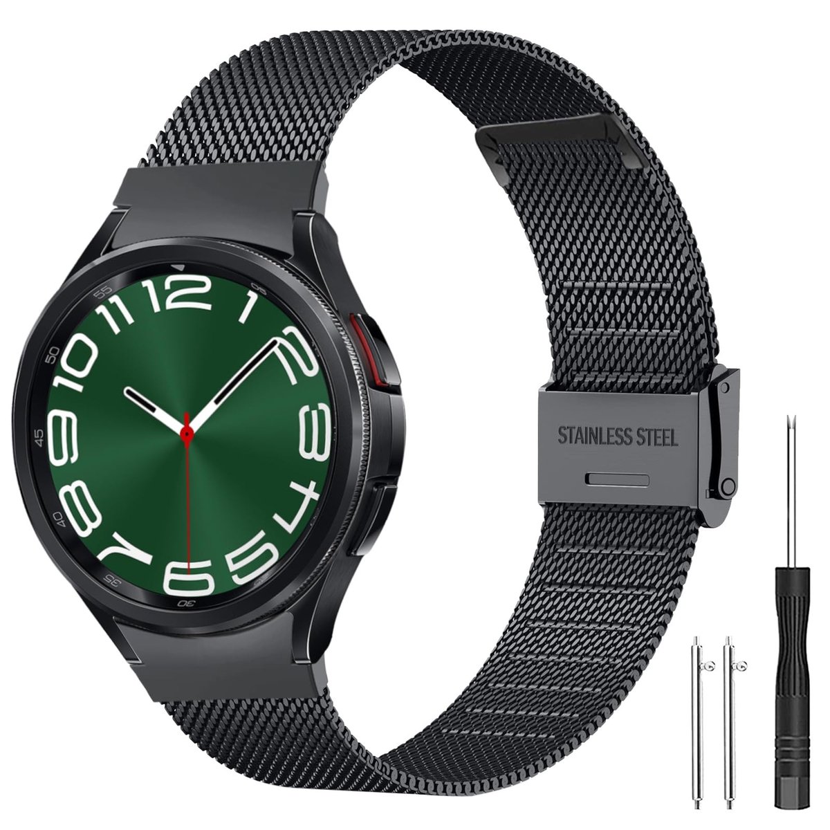 Solidchoice - Metalen Horlogeband Geschikt voor Samsung Galaxy Watches