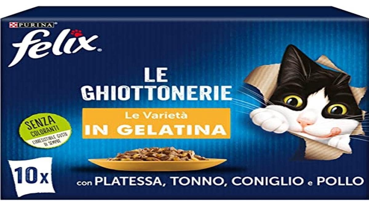Solidchoice - Natvoer voor Volwassen Katten, Jelly met Platessa, Tonijn, Konijn en Kip 60 Zakjes