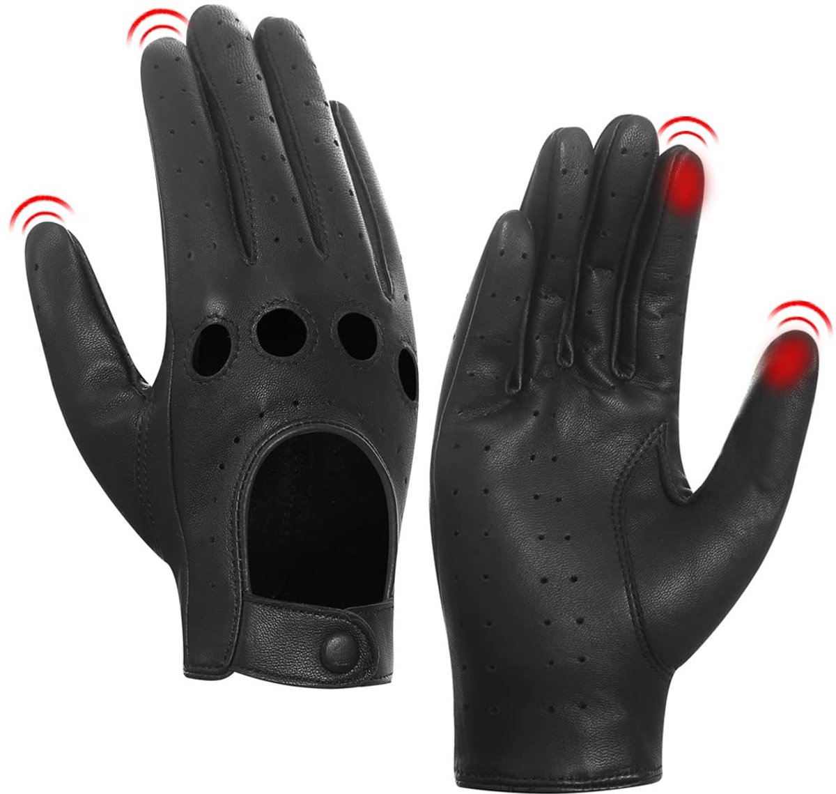Solidchoice - Dames Leren Rijhandschoenen van Lamsleer