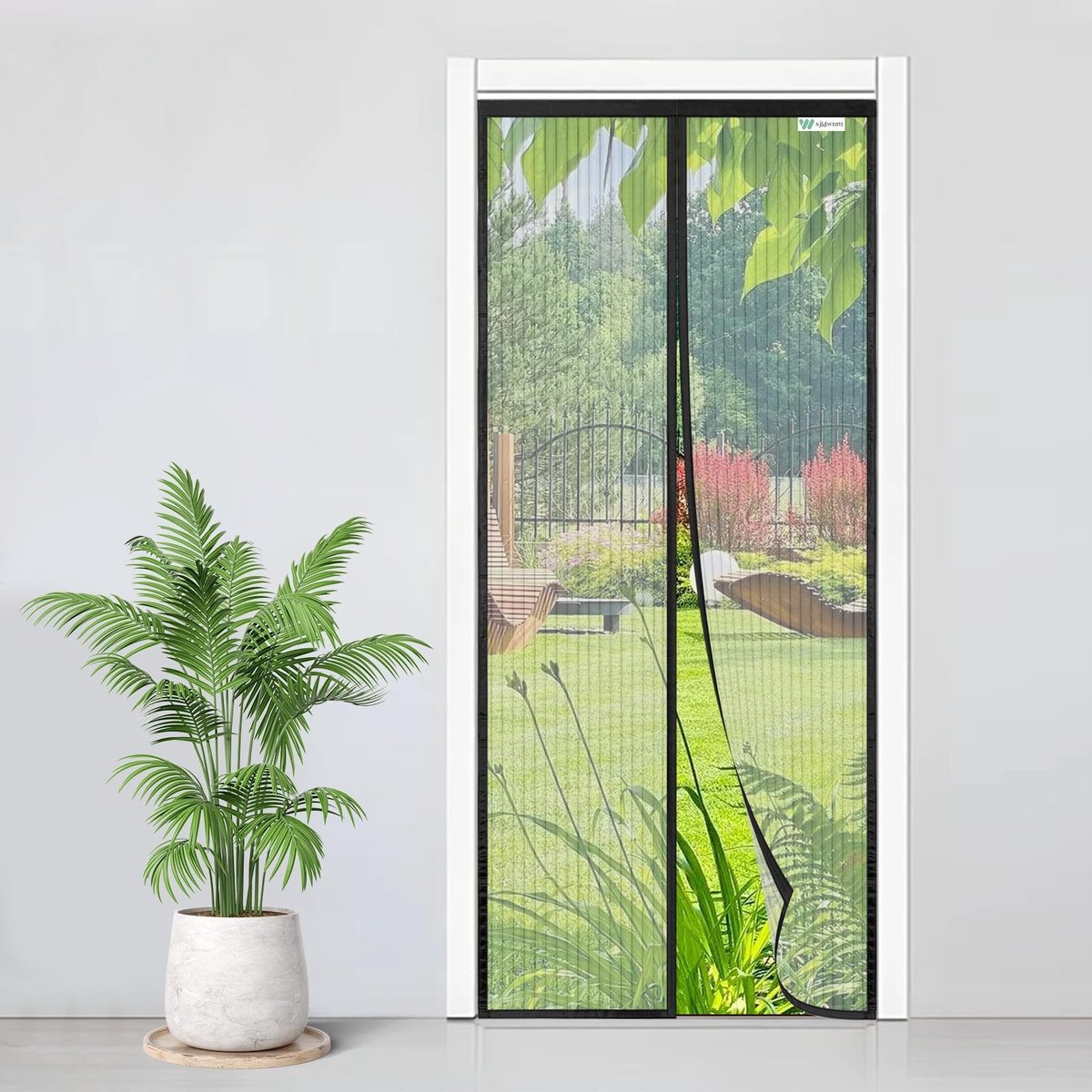 Solidchoice - Magnetisch Vliegenraam 110 x 250 cm voor Balkon- en Terrasdeur