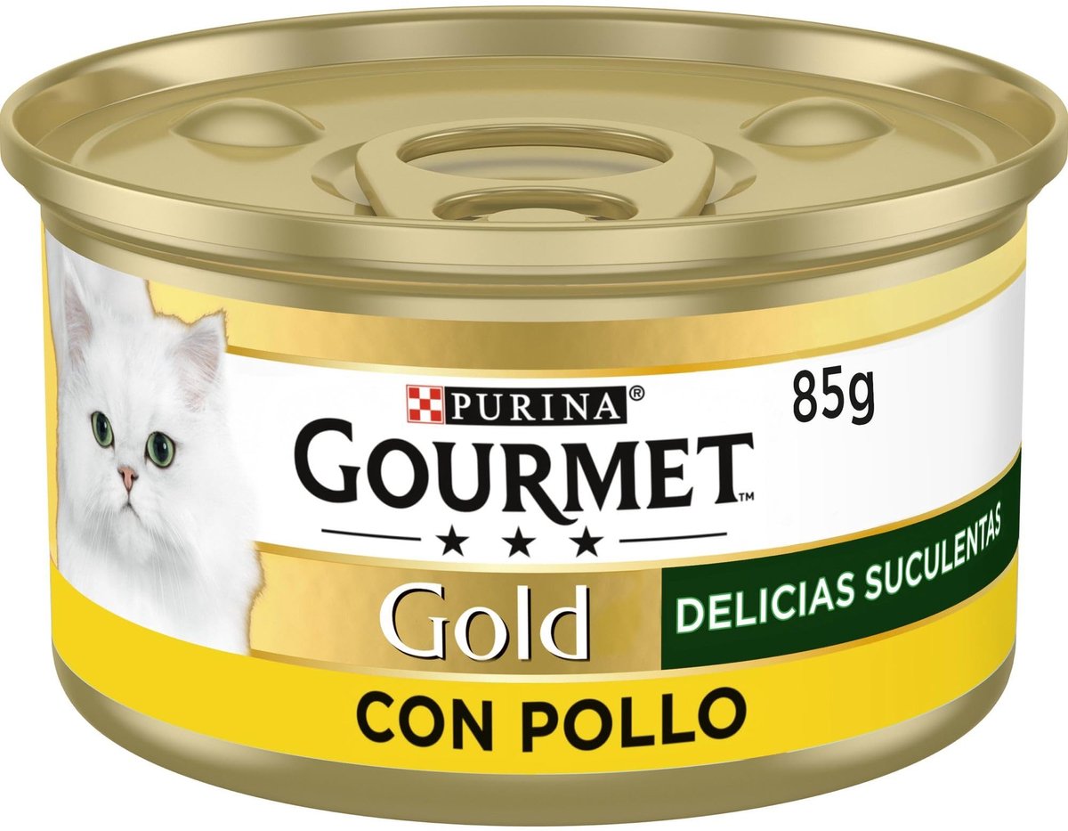 Solidchoice - Natvoer voor Katten met Kip, 24 Blikken van 85 g