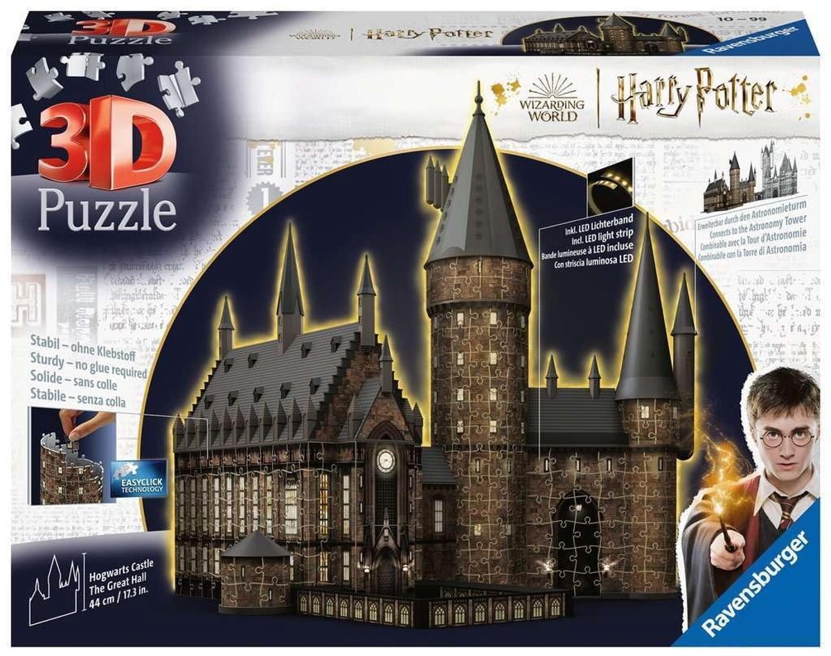 Solidchoice - Harry Potter 3D Puzzel van Hogwarts met 540 Onderdelen