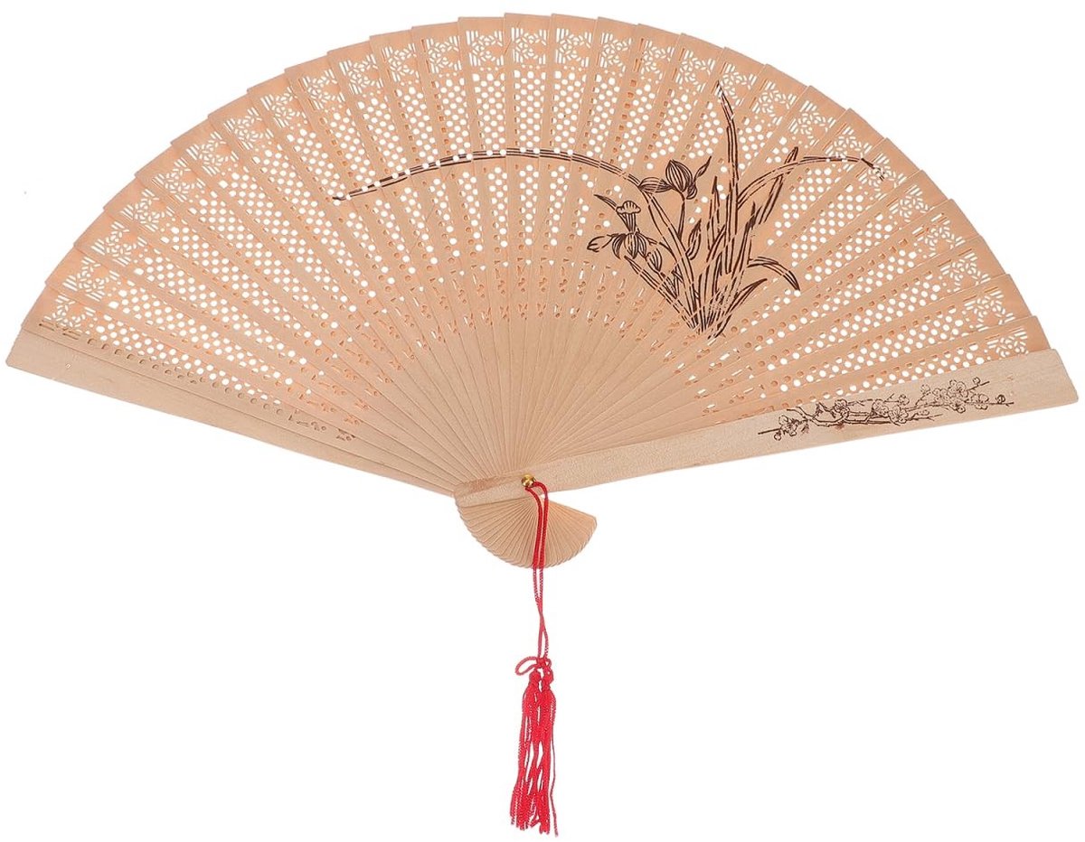 Solidchoice - Vouwbare Sandelhouten Handventilator voor Vrouwen