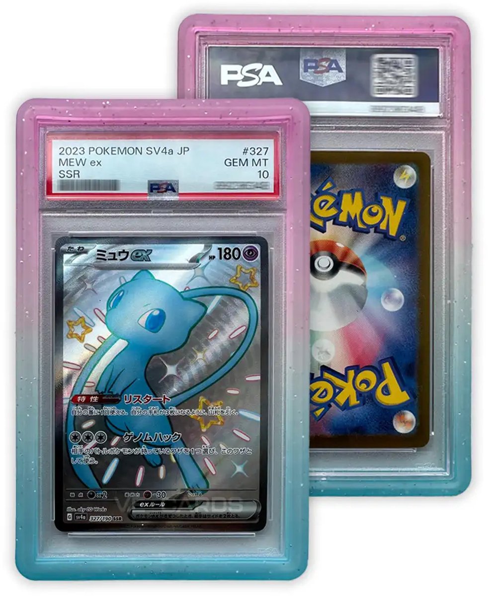 PSA Slab Guard - Siliconen Bumper voor PSA Graded Cards - Roze/Turquoise Gradient