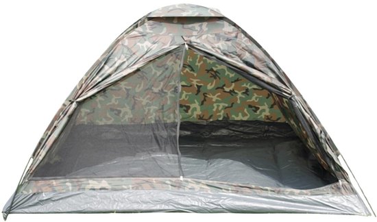 Bellatio Camo Tent 4 Koepeltent - Groen - 2 Persoons van Bella — afbeelding 2