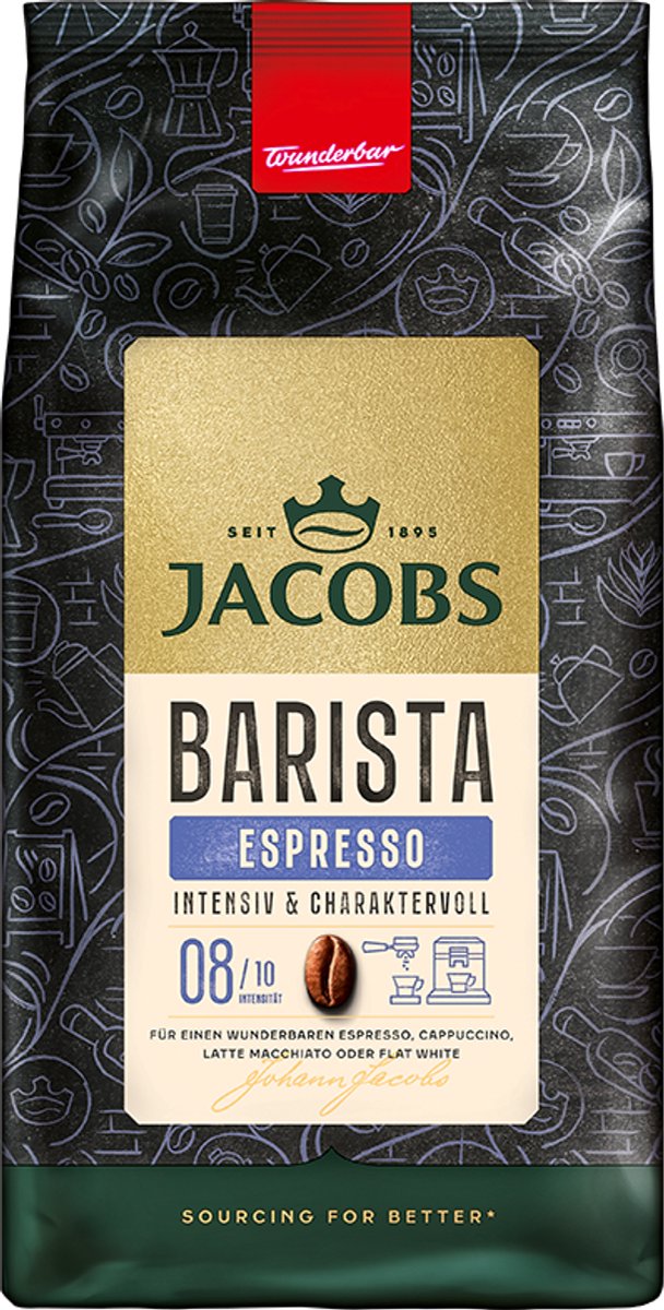 Jacobs Barista Editions Espresso koffiebonen (4 x 1 Kilo)