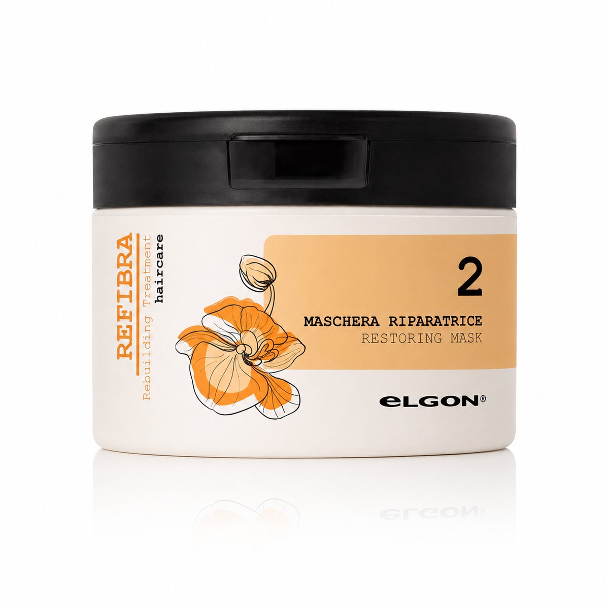 Elgon Refibra 2 Restoring Mask 250ml - Haarmasker - Voor Zeer Beschadigd Haar - Herstelt Elasticiteit - Maakt Haar Zacht En Glanzend
