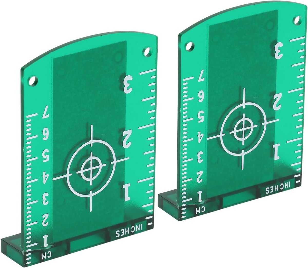 Magnetische Laser Doelplaat Set van 2 Stuks, Verbeterde Zichtbaarheid voor Laseruitlijning, Geschikt voor Kruis- en Lijnlasers, Ideaal voor Precisiewerk en Klussen