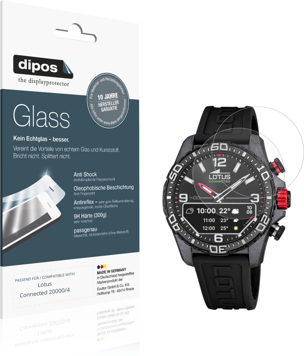 dipos – 2x Matte Pantserfolie geschikt voor Lotus Connected 20000/4 | 9H Screenprotector