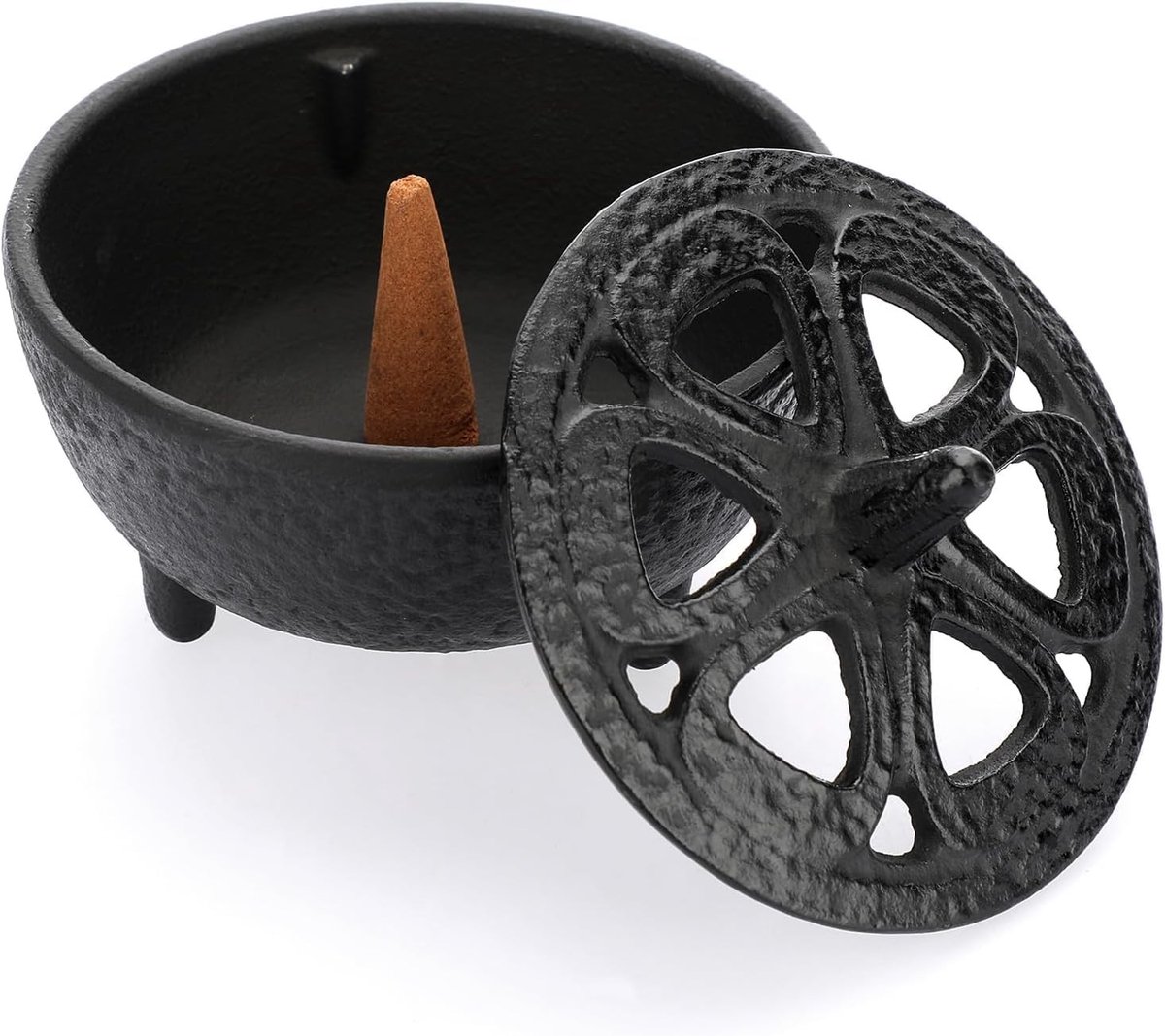Censer van gietijzer voor langdurig gebruik, praktisch en stijlvol voor decoratie in badkamer en slaapkamer, geurige wierook en ambiance