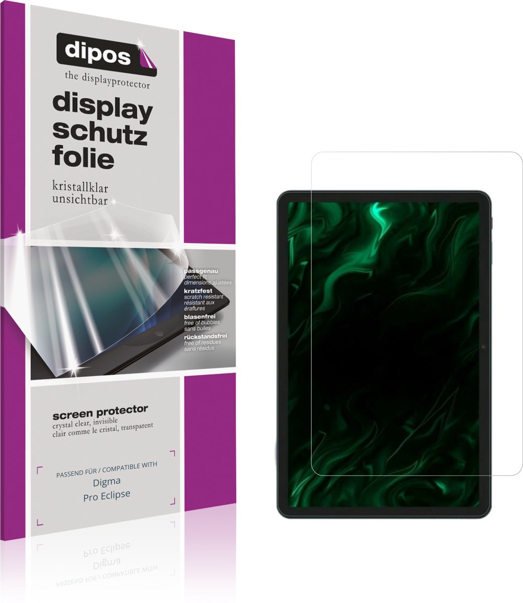 dipos – 2x Beschermfolie geschikt voor Digma Pro Eclipse | Krasbestendige & heldere Screenprotector Ultra-Thin