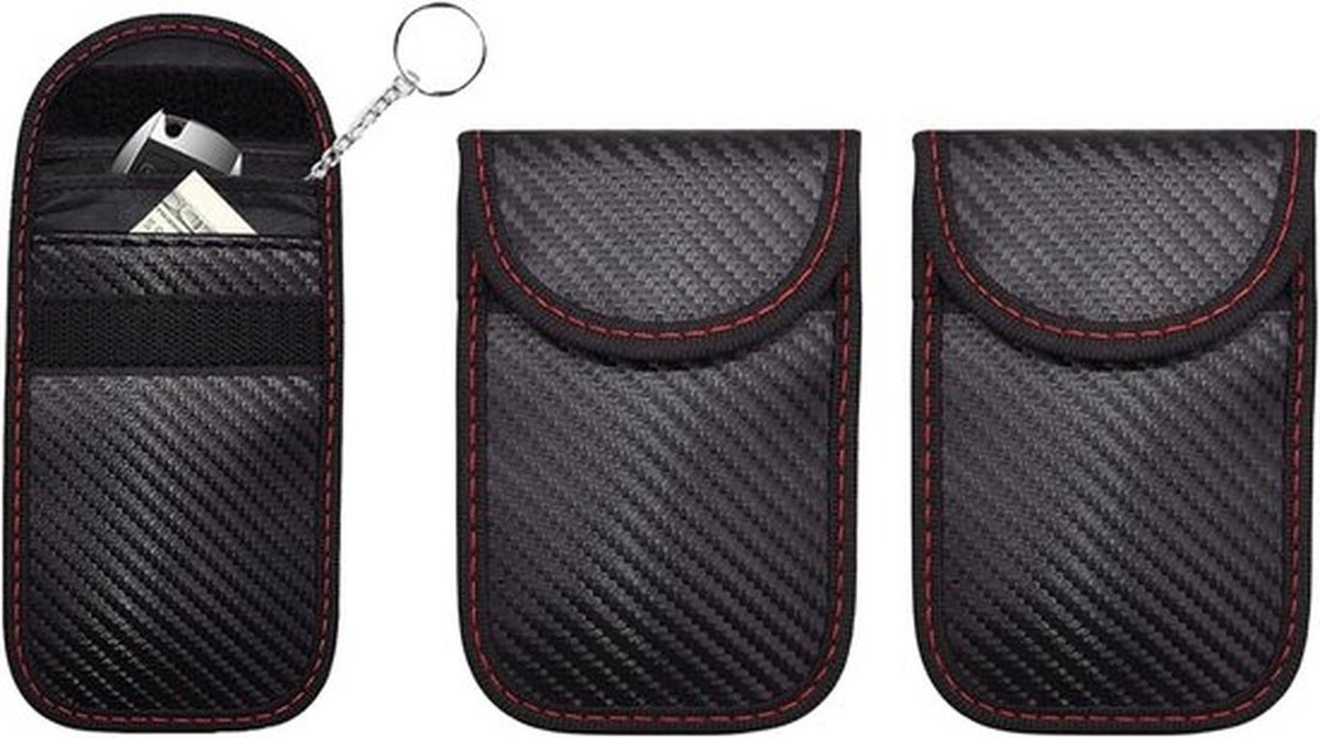 RFID Sleutelhangers met Signaalblokkering, Sleutelloze Bescherming, Set van 3 voor Veiligheid en Privacy