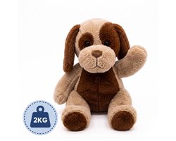 Snoozzle Verzwaringsknuffel Hond - 2 kg / 45 cm - Verzwaarde Knuffel voor Volwassenen & Kinderen - Zwaarte knuffel - Weighted Stuffed Animal - Sensorisch Speelgoed - Slaapknuffel - Plushie