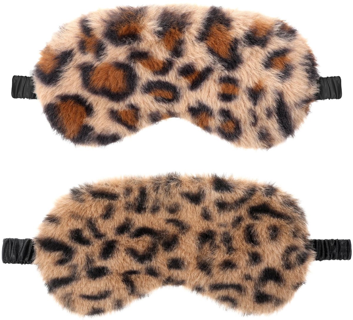 Solidchoice - Set van 2 Luxe Pluche Oogmaskers voor Slaapcomfort