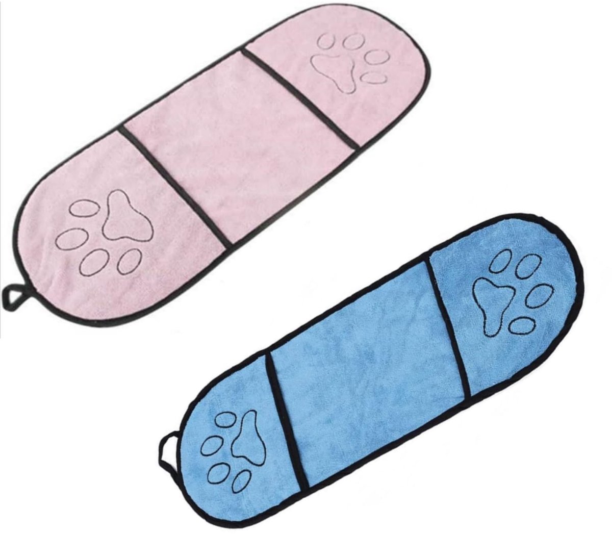 Solidchoice - Set van 2 Microvezel Handdoeken voor Huisdieren