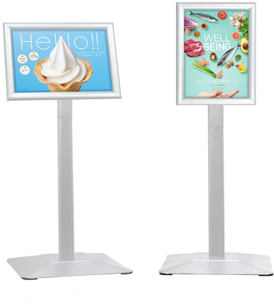 Solidchoice - A4 Info Stand voor Posters en Menu's in Zilver