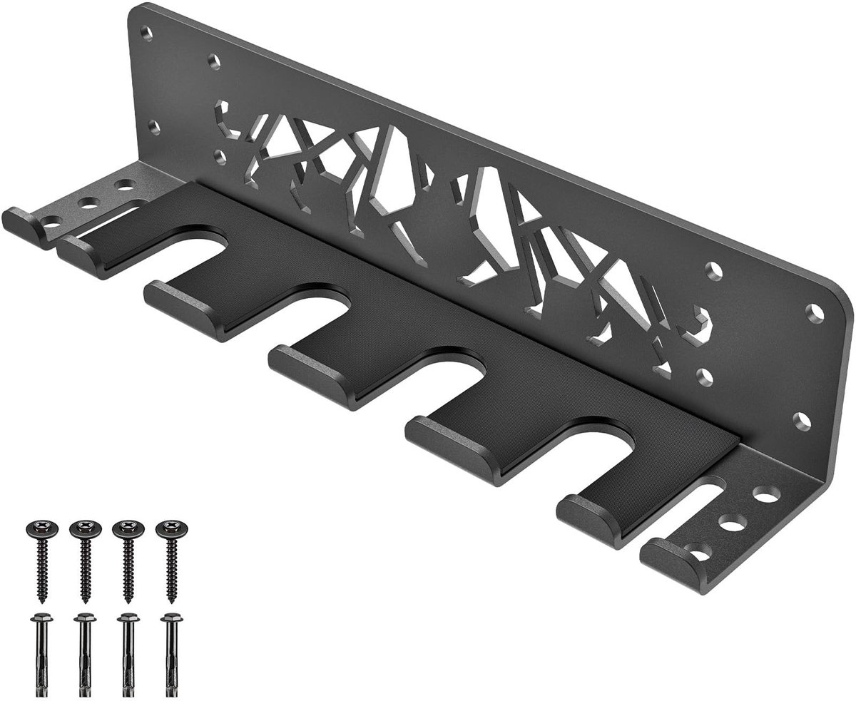 Solidchoice - Wandgemonteerde Halterhouder met Haken voor Thuisgym