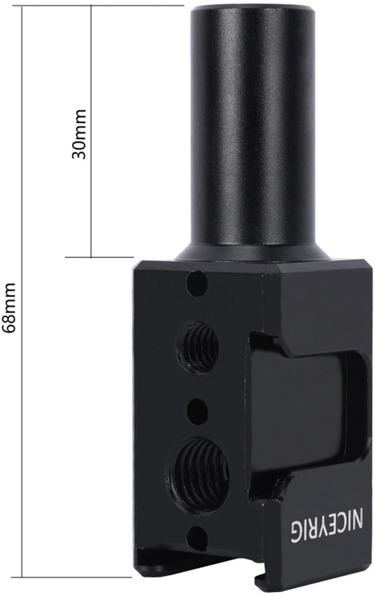 Solidchoice - 15mm Bar Extension Connector met Meerdere Bevestigingsopties