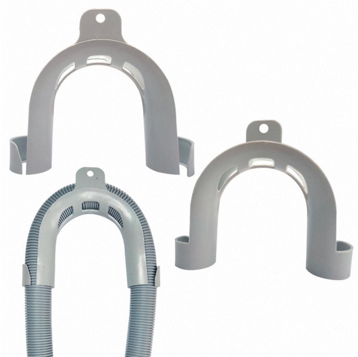 Solidchoice - 2 Stuks Afvoerslang Beugel voor Wasmachine en Vaatwasser