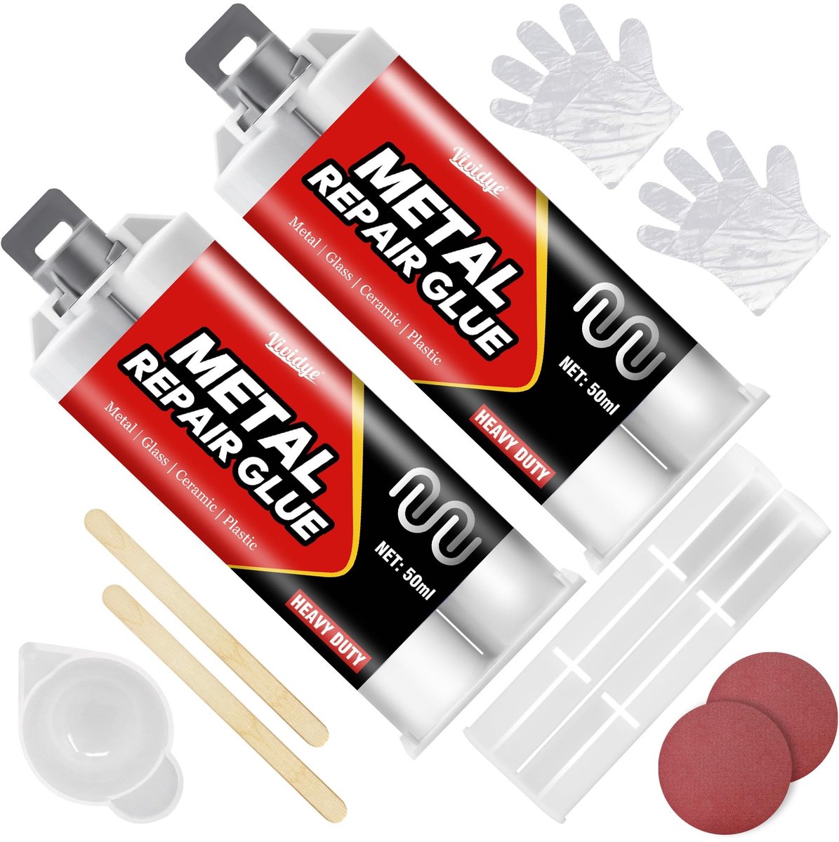 Solidchoice - Extra Sterke Lijm voor Metaal 100ml, Hittebestendige Hechting