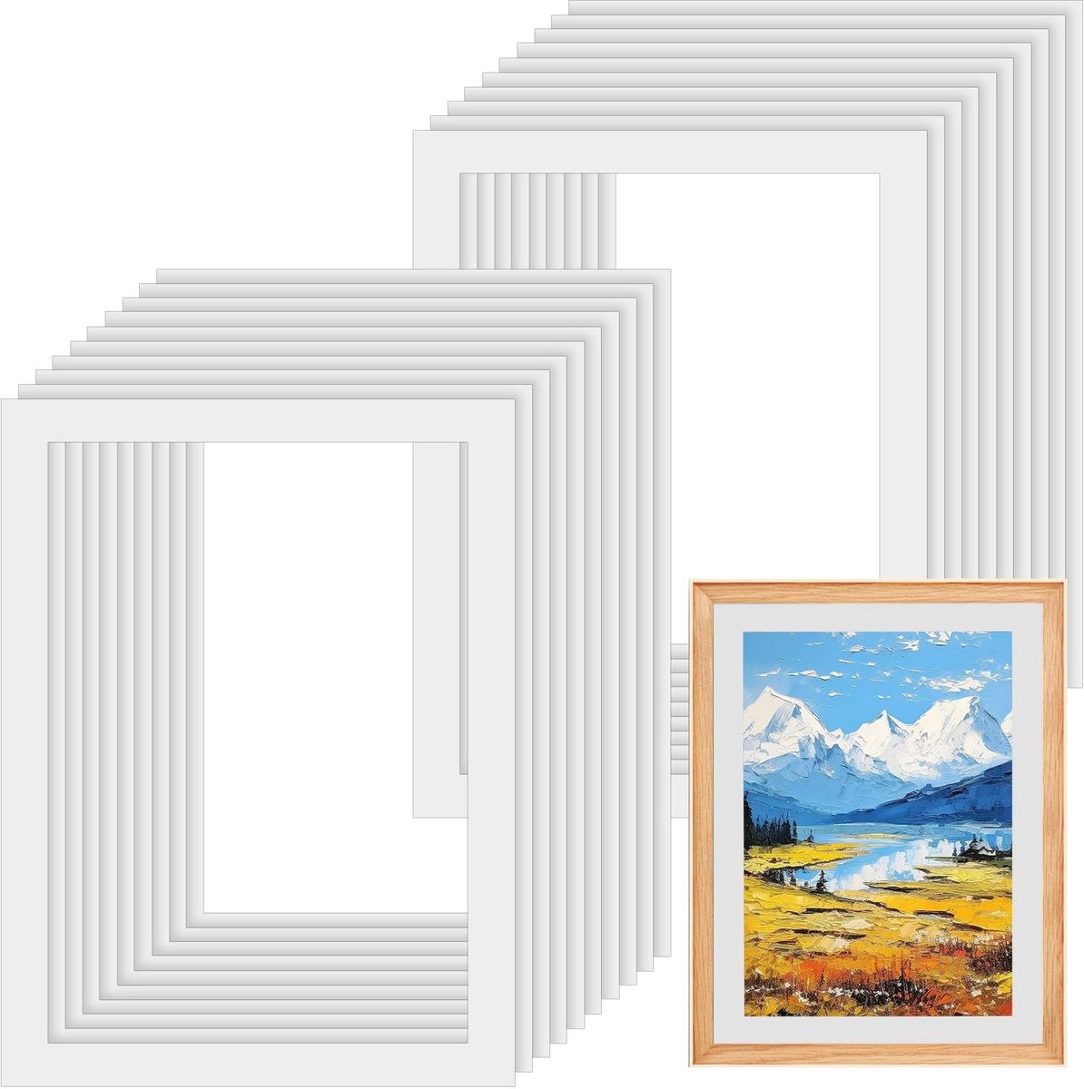 Solidchoice - Set van 20 A3 Foto Houders en Montages voor Foto's en Posters