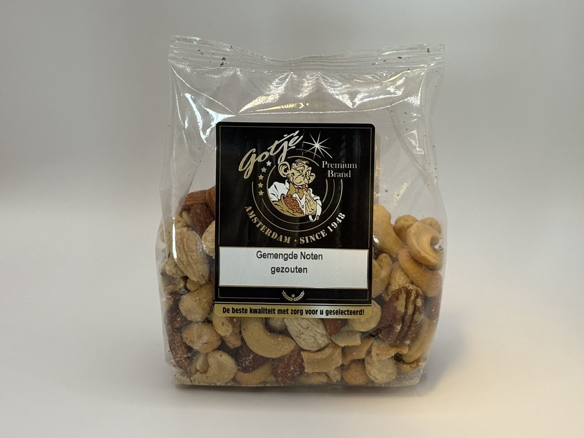 Jan Gotjé Noten - Notenmix - Gemengde noten zout 3 x 200g