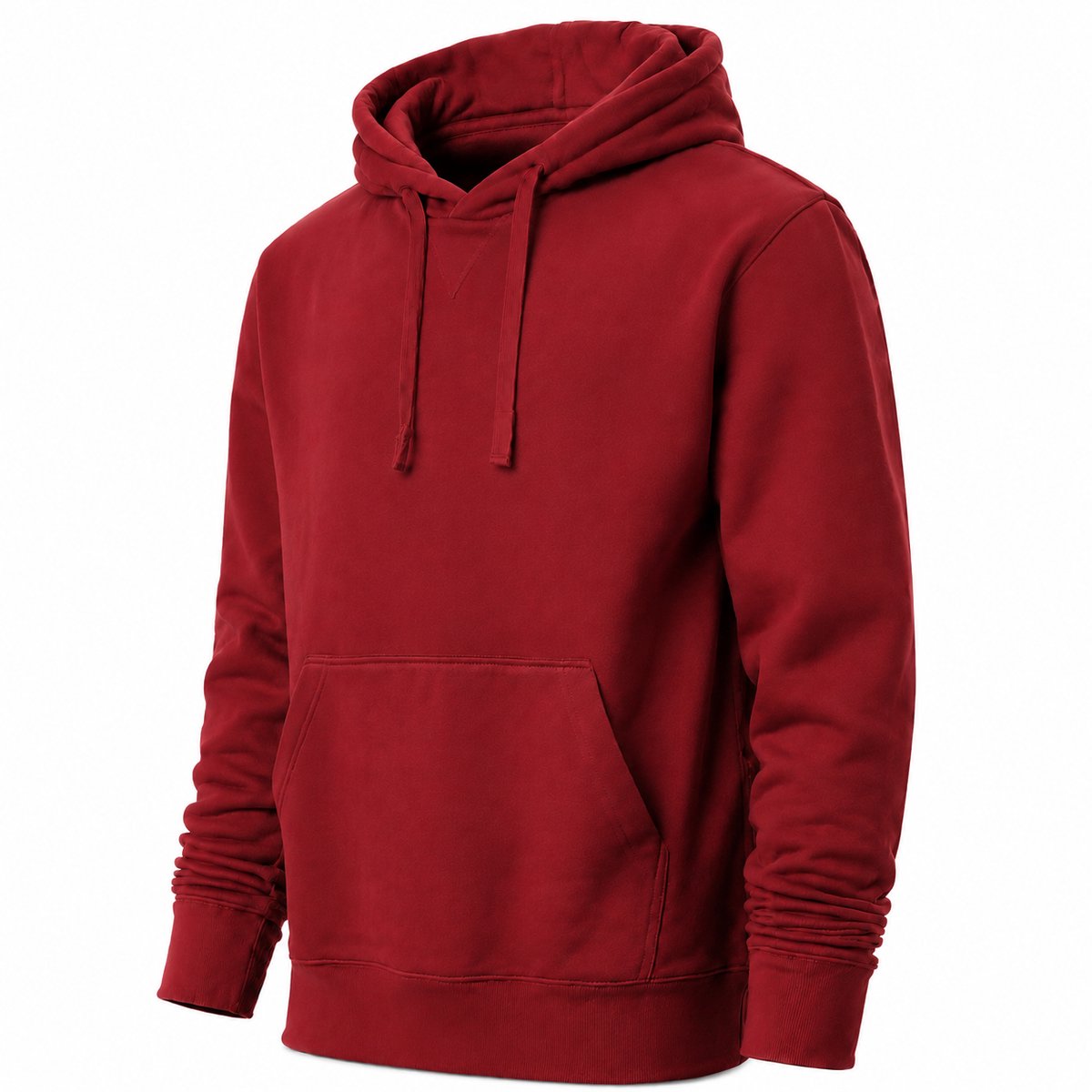 Hoodie Heren – Heren Trui met Capuchon – Sweater Heren – Rood – 4XL