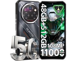 OUKITEL WP62 5G Rugged Smartphone-11000mAh-48GB RAM-512GB ROM-108MP camera-Android 15-IP68/IP69K-OTG