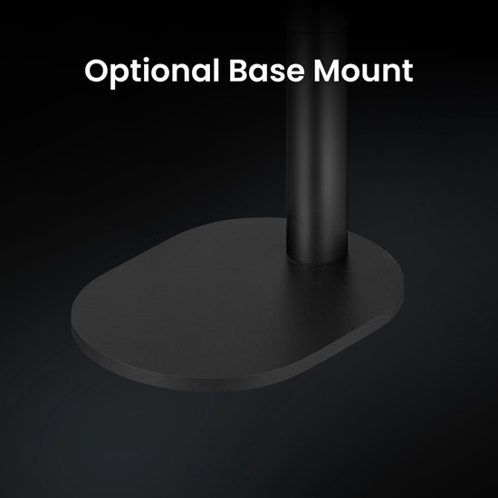 Optionele zwarte basis voor de bureaulamp.