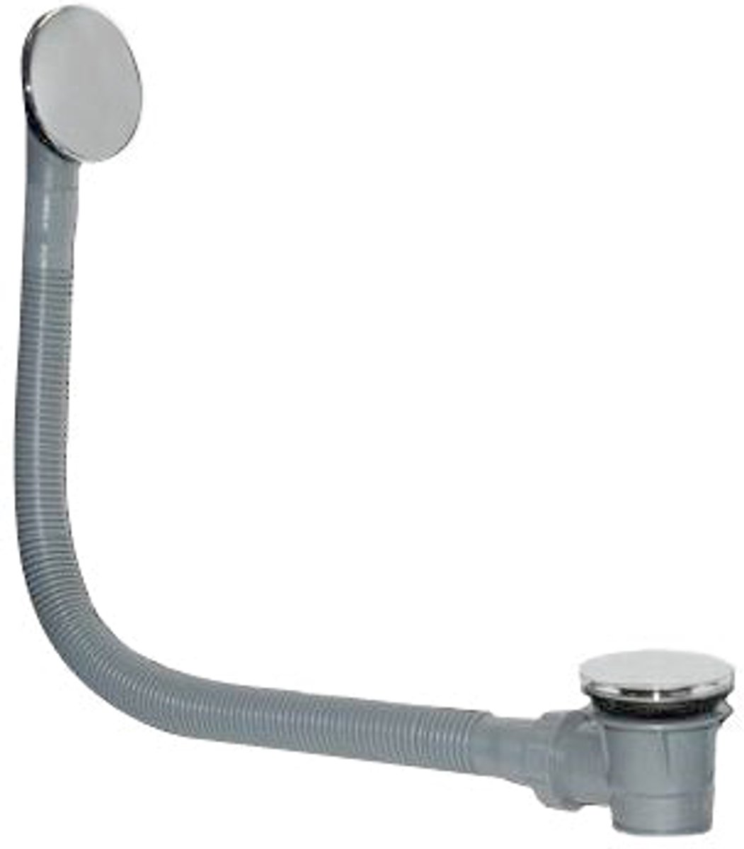 Klik badafvoerplug en overloop Sanitado Industry Vazia in RVS look
