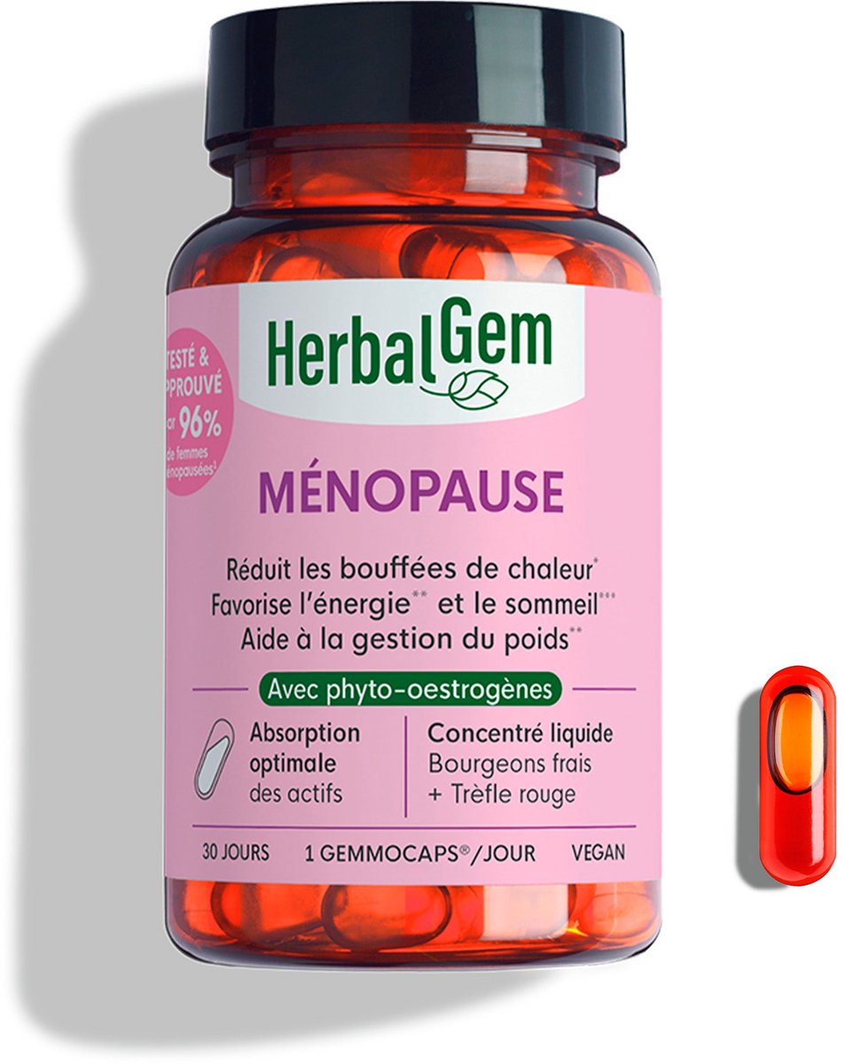 Herbalgem - Complément alimentaire Ménopause - 30 GELULES