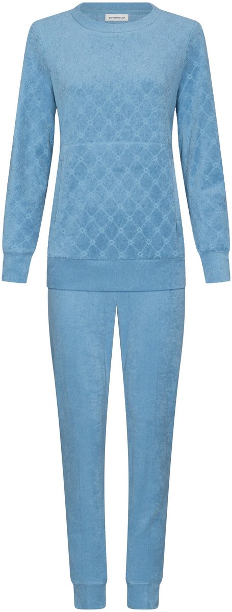 Pastunette - Blue Cottage - Pyjama - Badstof - Blauw - Maat 36