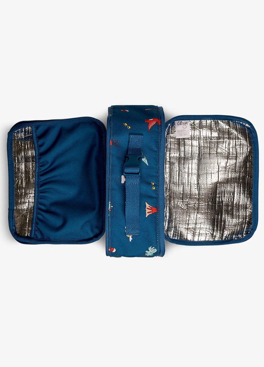 Citron Geïsoleerde Lunchtas - 450ml - 26x10x20cm - Blue Dino