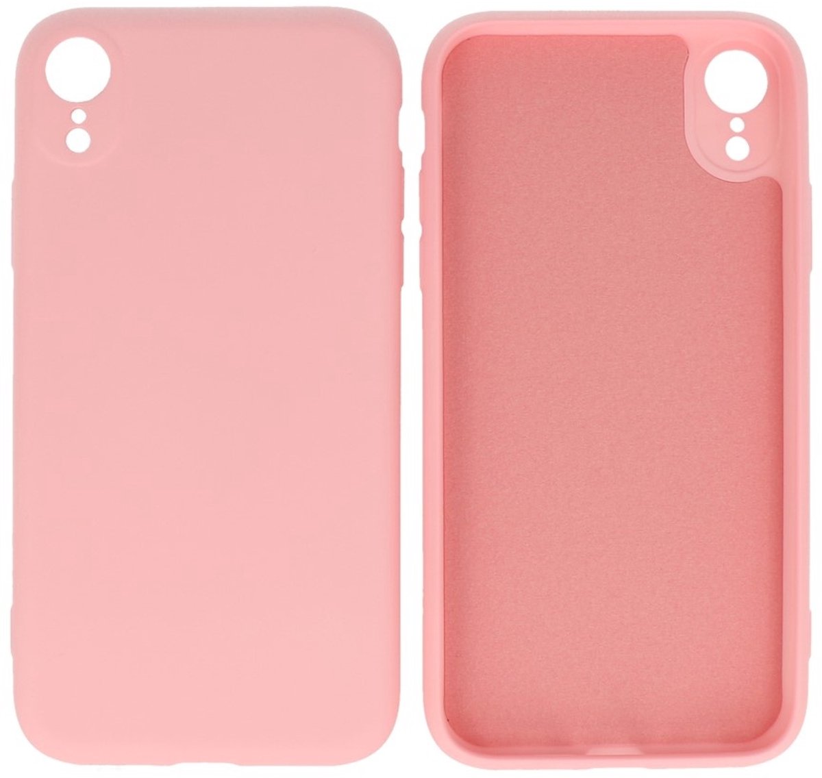 iPhone XR Hoesje - 2.0mm Dikke Fashion Telefoonhoesje Backcover - Siliconen Hoesje - Roze