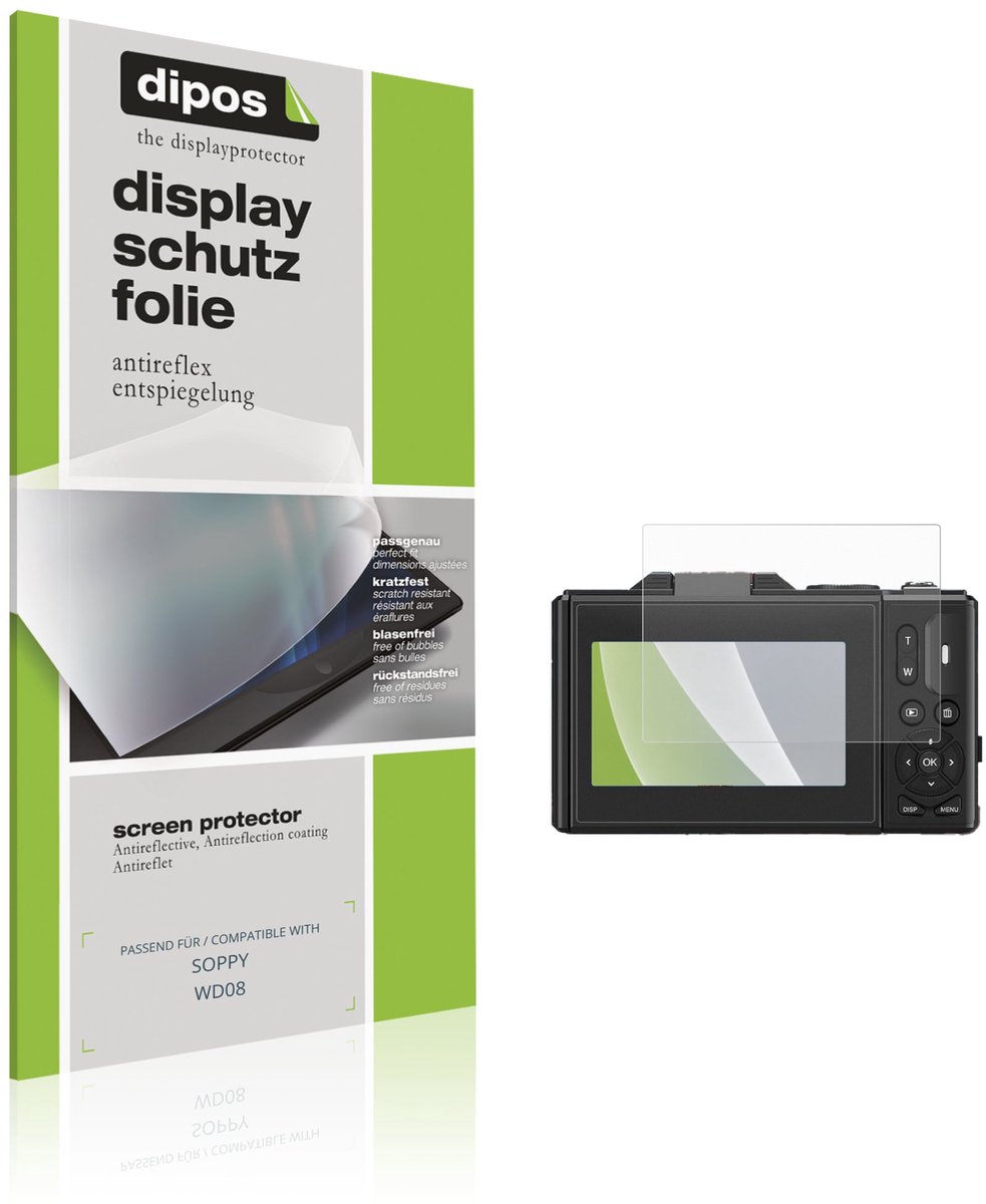 dipos – 4x Matte Beschermfolie geschikt voor SOPPY WD08 | Krasbestendige & antireflecterende Screenprotector Ultra-Thin
