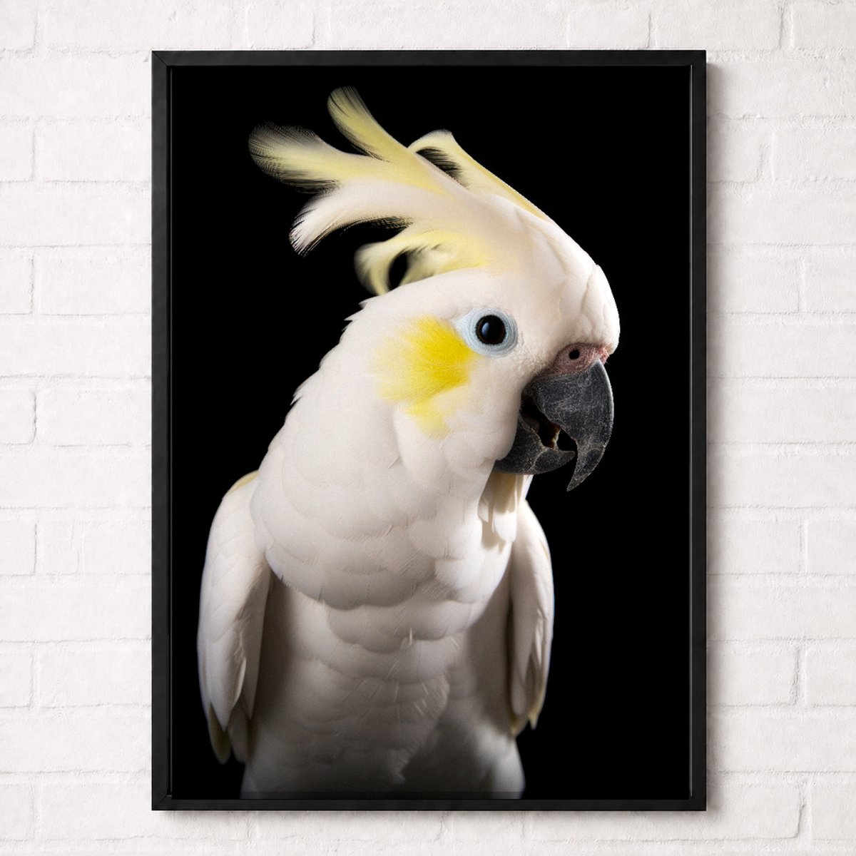 Geelkuifkaketoe Poster - Vogelportretten Collectie - Dieren Posters - A2+ 43,2 x 61 cm