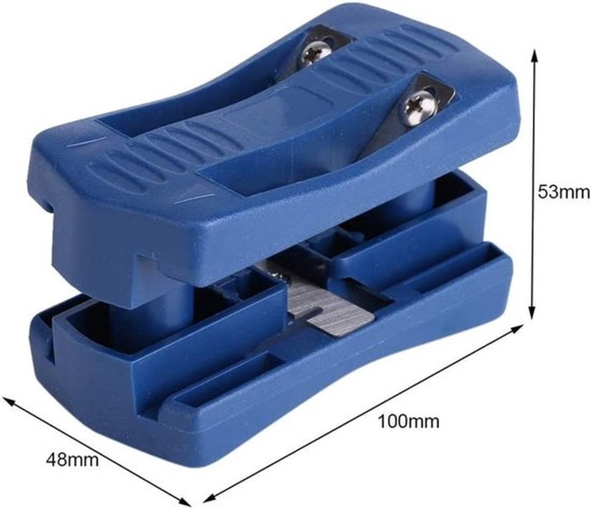 Houtbewerkingsgereedschap - PVC hout kantenverlijmer - Handmatige staartafwerking - Blauw - Precisie en Comfort - Geschikt voor Houtbewer...