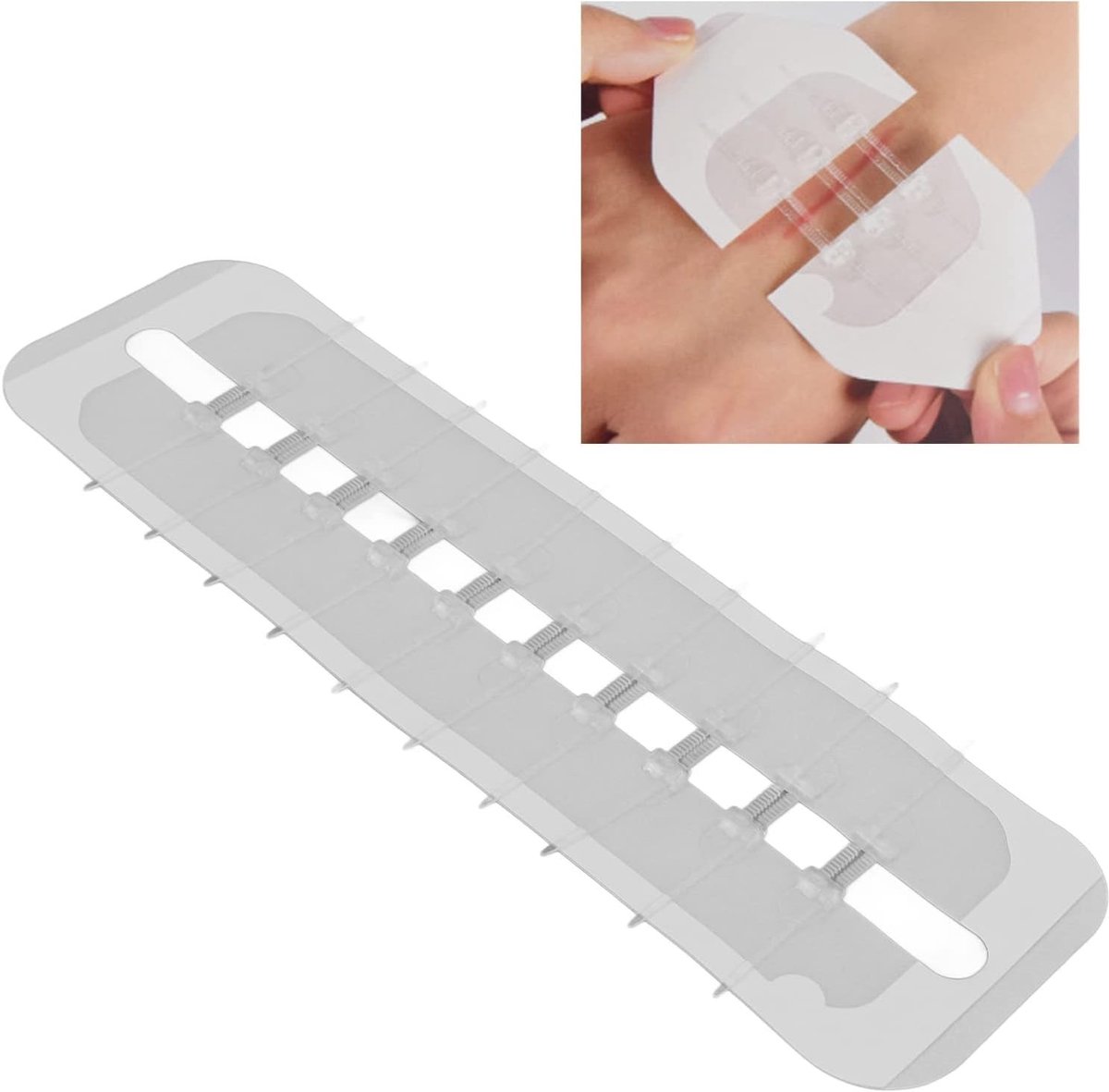 Wondsluiting Strips - Wit - 20 x 6 cm - Zelfklevende Hygiënische Snijbare Bandages voor Eerste Hulp