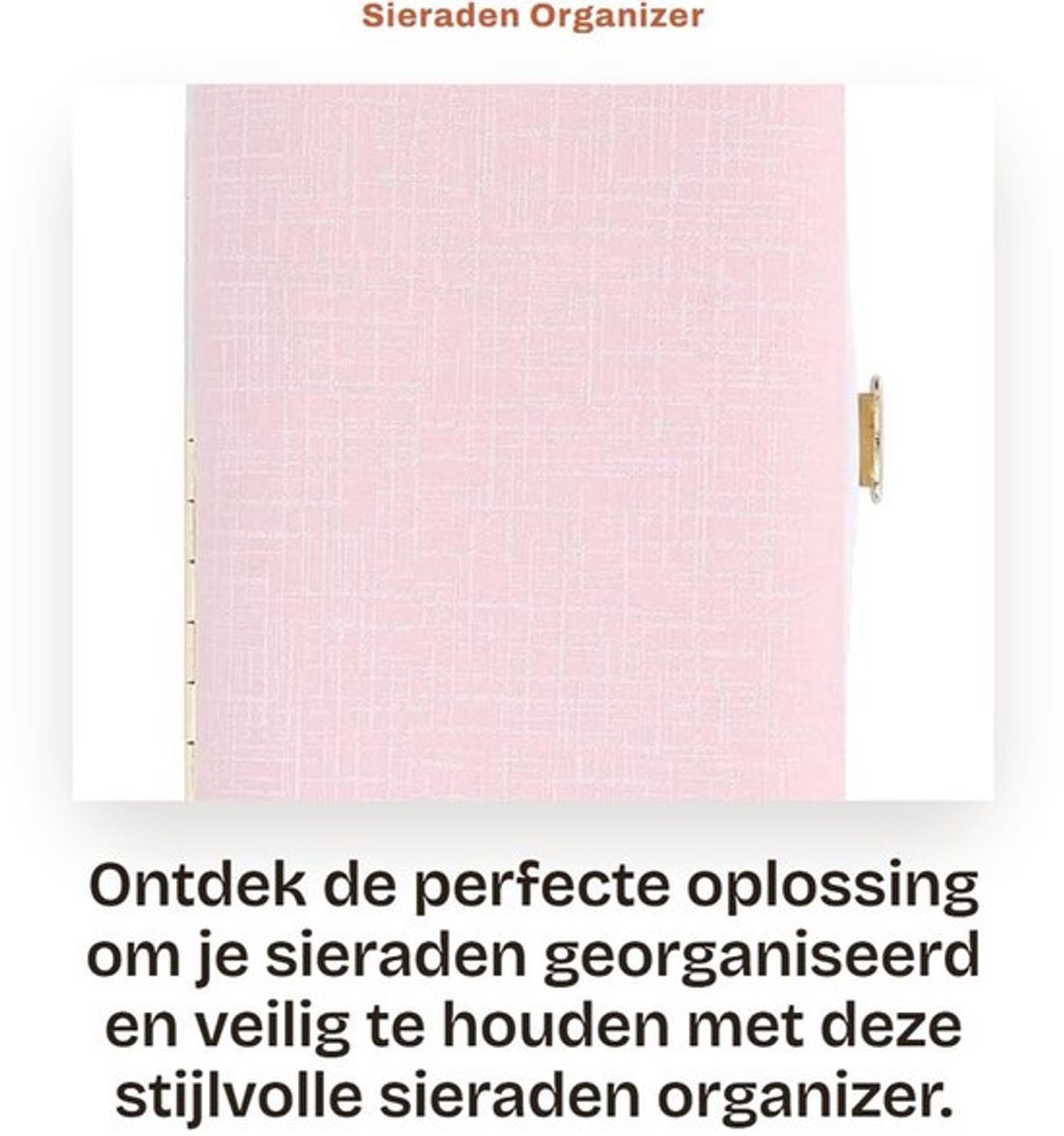 Sieradenbox Draagbaar - Sieraden Opberger - Organizer - Niet Geweven Stof - Voor Reizen - Goede Dichtheid - Sieradenopberger