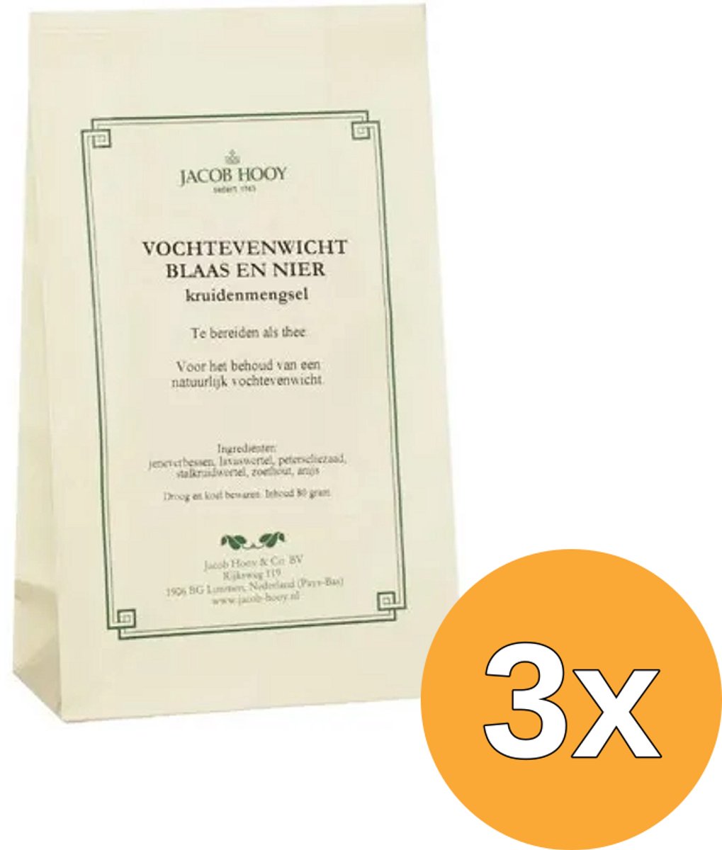 3x Jacob Hooy Vochtevenwicht (80 gr)